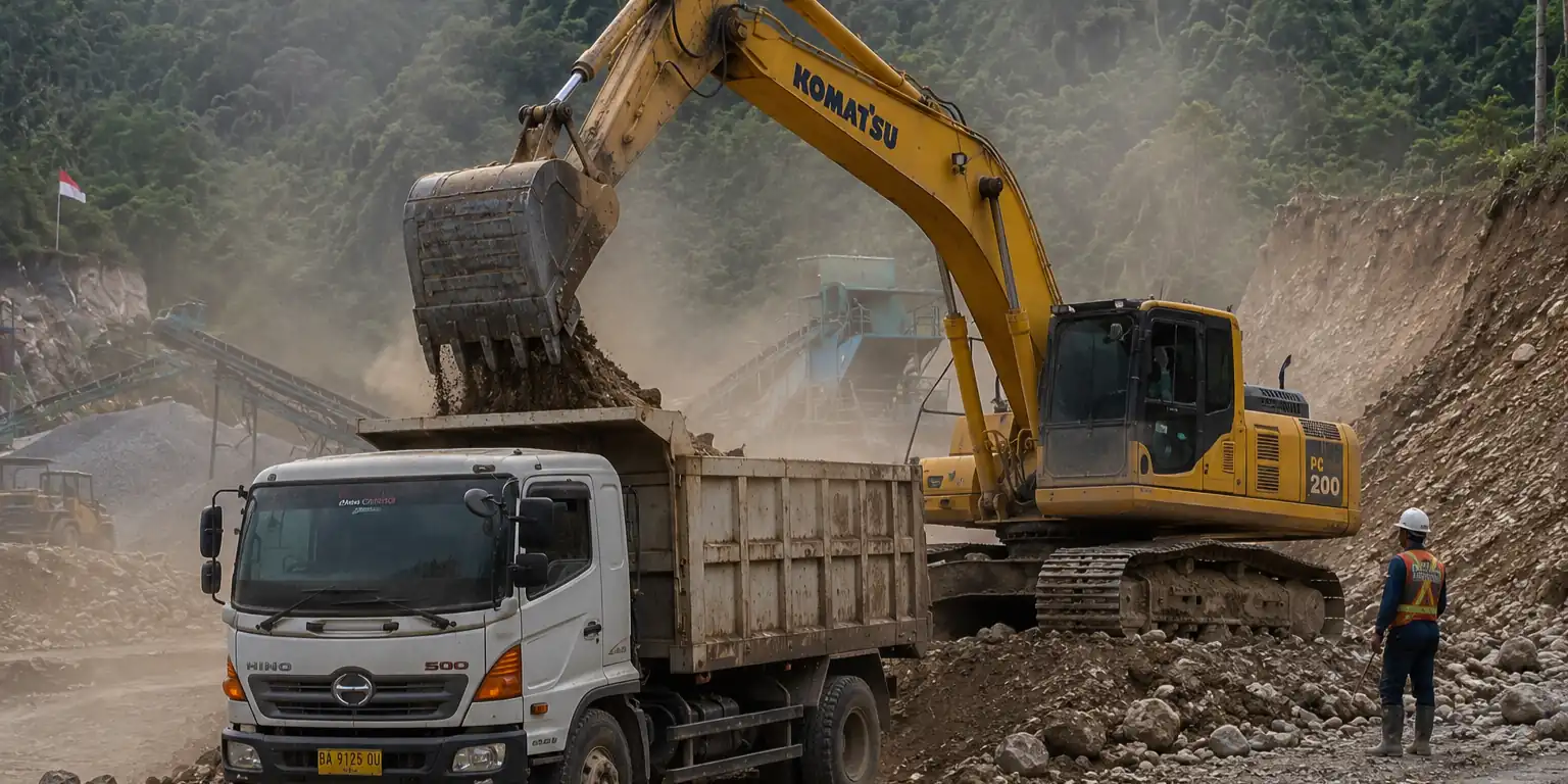 Distributor pasir dan batu di Jabodetabek siap kirim 24 jam gratis ongkir dan bongkar muat
