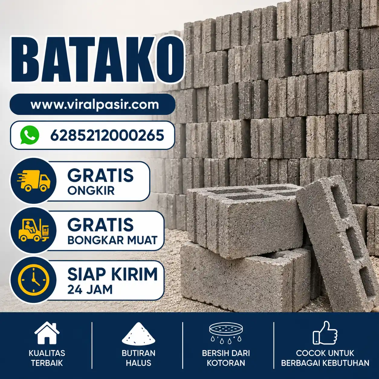 jual batako murah di jabodetabek siap kirim 24 jam 2026
