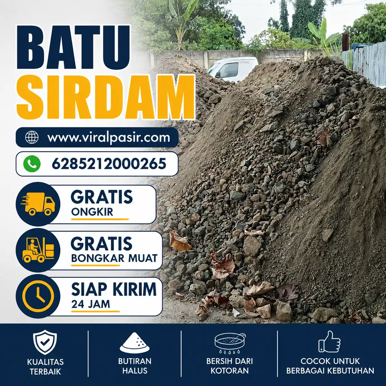 jual batu sirdam murah di jabodetabek siap kirim 24 jam 2026