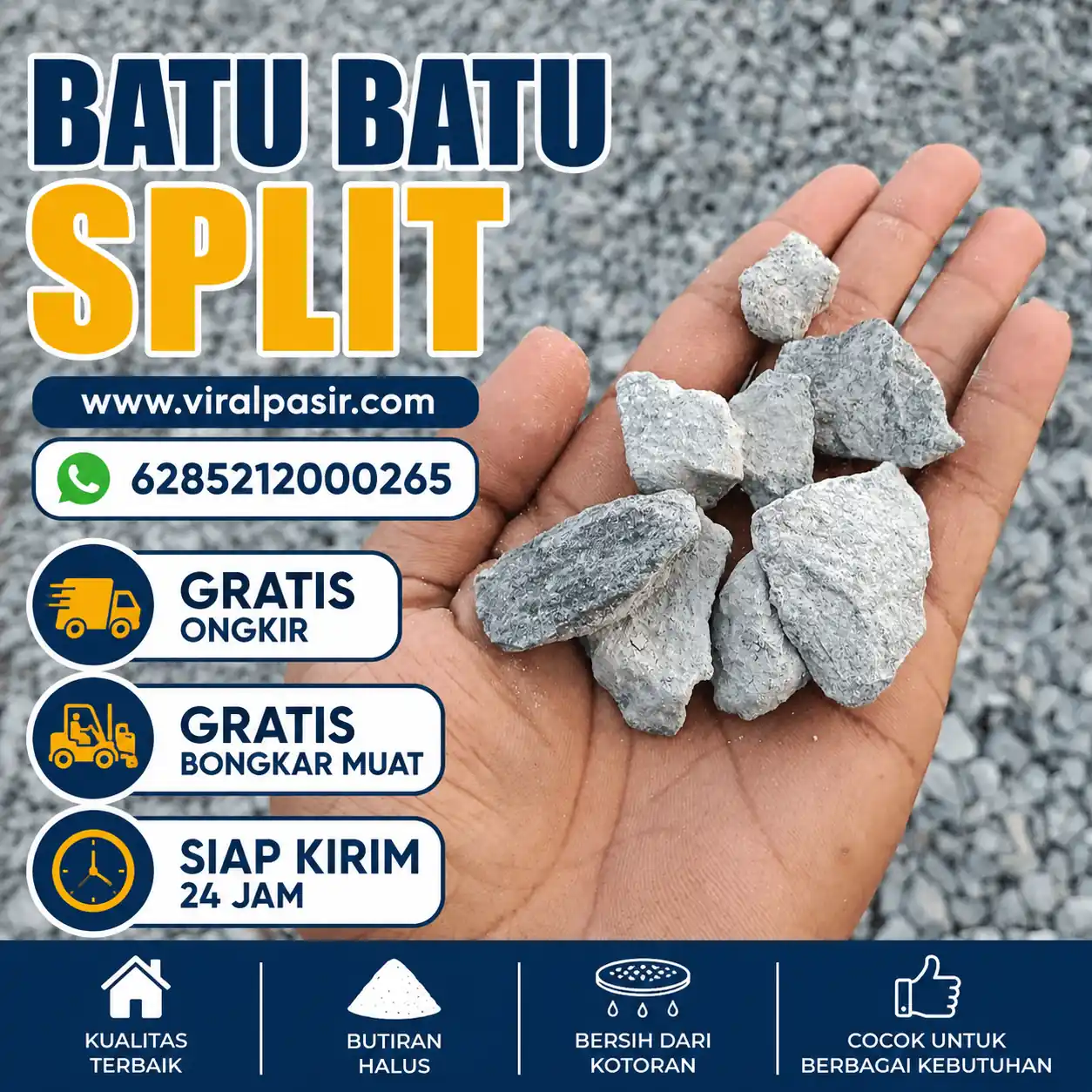 jual batu split murah di jabodetabek siap kirim 24 jam 2026