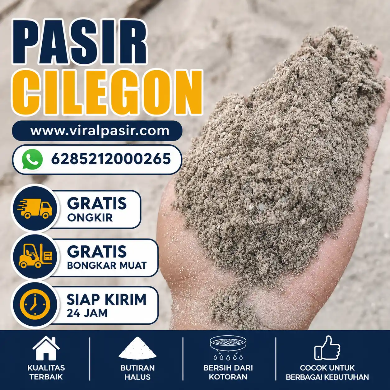 jual pasir cilegon murah di jabodetabek siap kirim 24 jam 2026