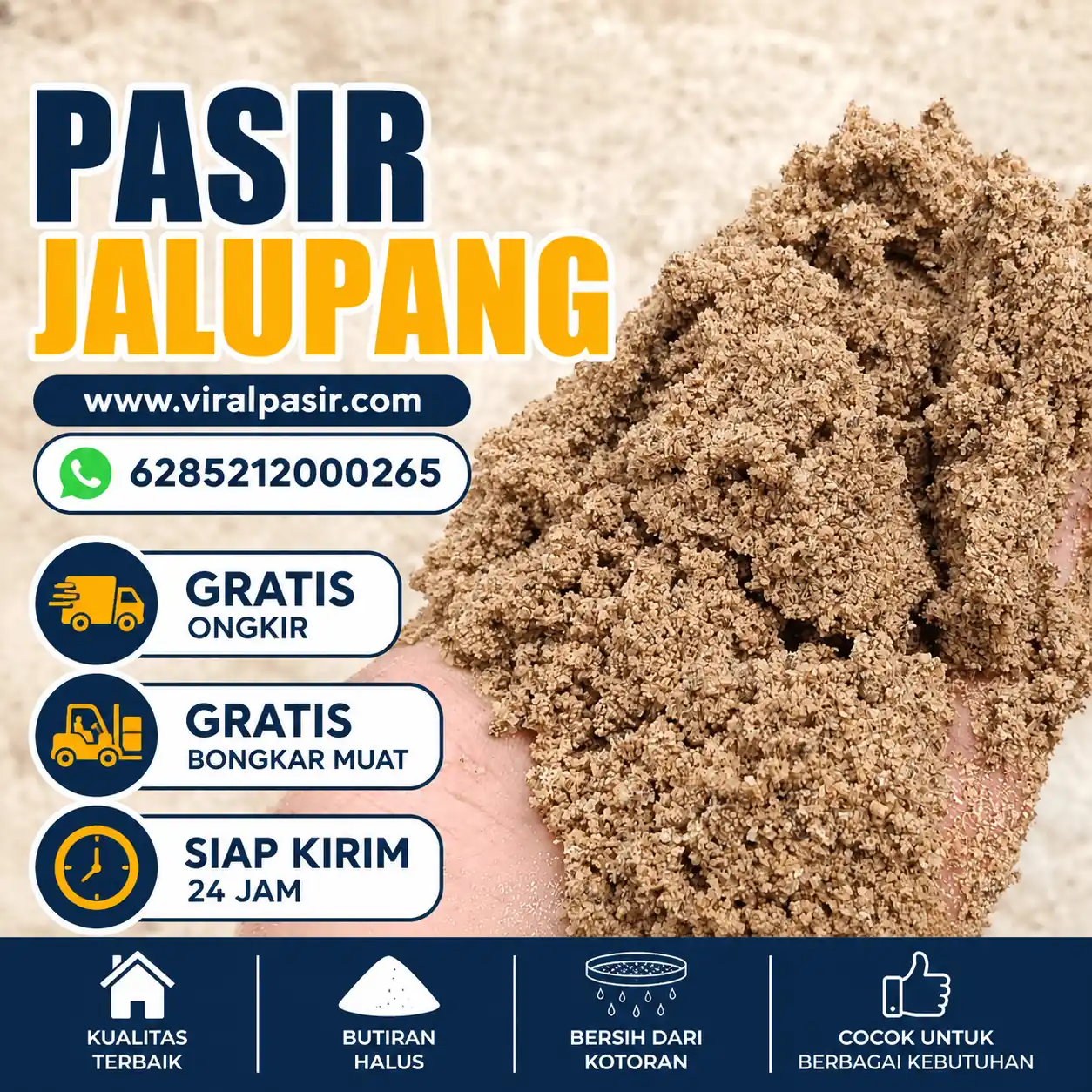 jual pasir jalupang murah di jabodetabek siap kirim 24 jam 2026