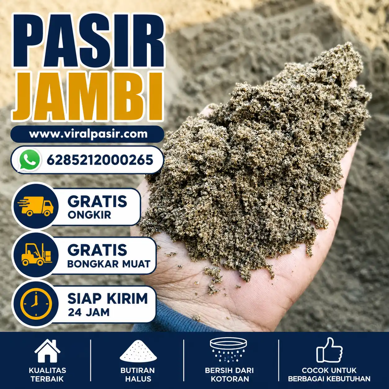 jual pasir jambi murah di jabodetabek siap kirim 24 jam 2026