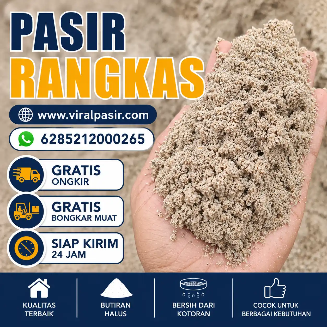 jual pasir rangkas murah di jabodetabek siap kirim 24 jam 2026