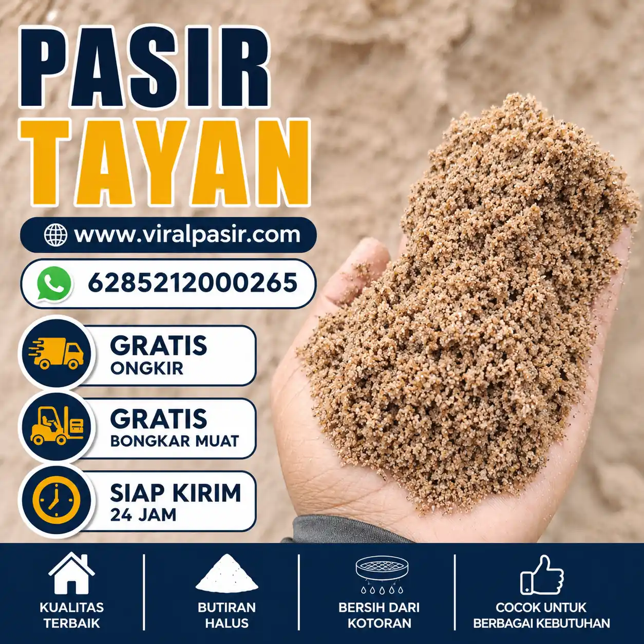 jual pasir tayan kalimantan murah di jakarta siap kirim 24 jam 2026